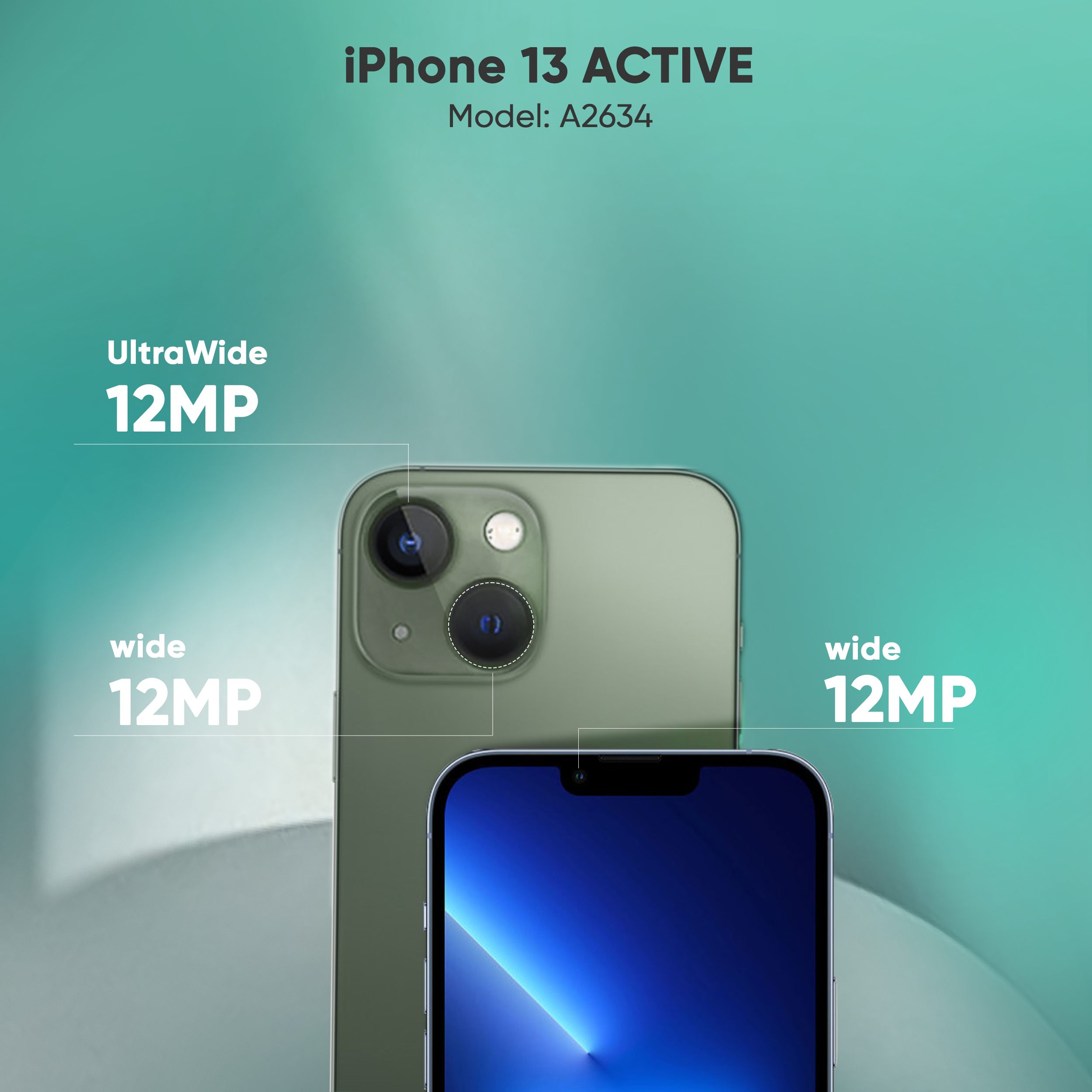 گوشی موبایل اپل مدل iPhone 13 A2634 دو سیم‌ کارت ظرفیت 256 گیگابایت و رم 4 گیگابایت - اکتیو