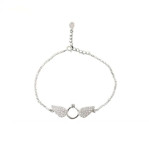 دستبند نقره مدل بال فرشته و حلقه کد BARF4