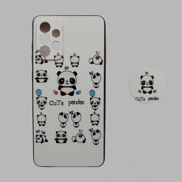 کاور گریفین مدل Cute Pandas Collection مناسب برای گوشی موبایل سامسونگ Galaxy A52 4G / A52G / A52S به همراه پاپ سوکت 