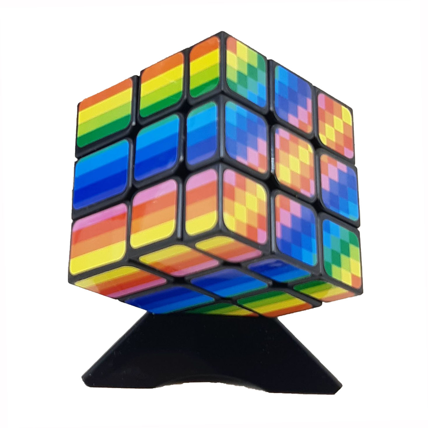 مکعب روبیک مدل unequal rainbow cube