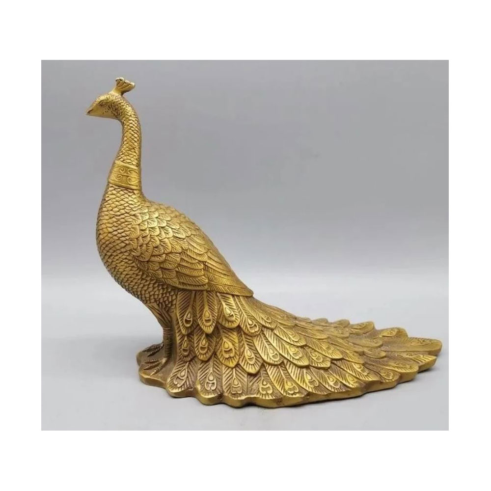 مجسمه برنجی مدل طاووس کد 3 Special peacock twin بسته 2 عددی