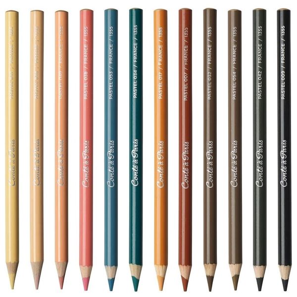 پاستل مدادی 12 رنگ کنته پاریس مدل طیف پوست کد 1355