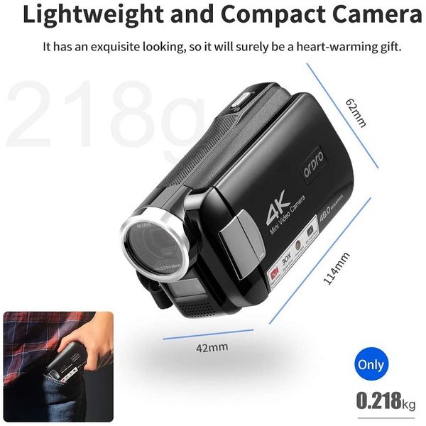 دوربین فیلم برداری اوردرو مدل 4K Ultra Mini Night Vision