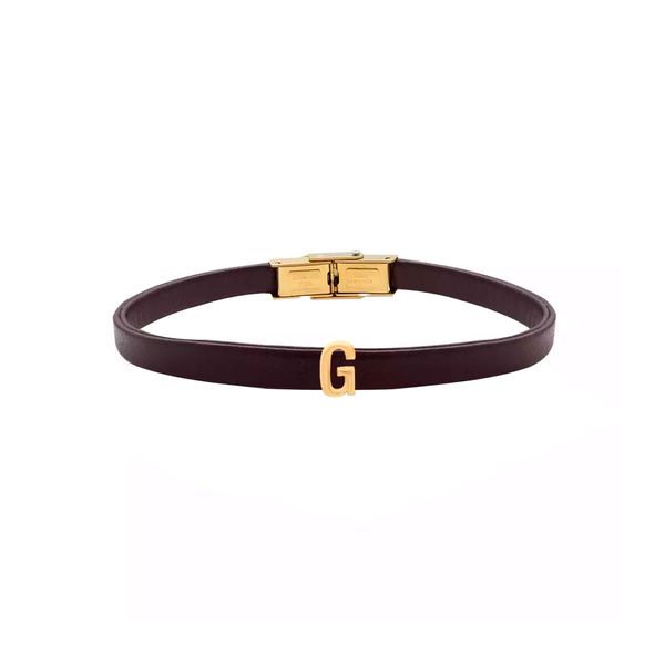 دستبند طلا 18 عیار زنانه روبی آرت گالری مدل حروف G