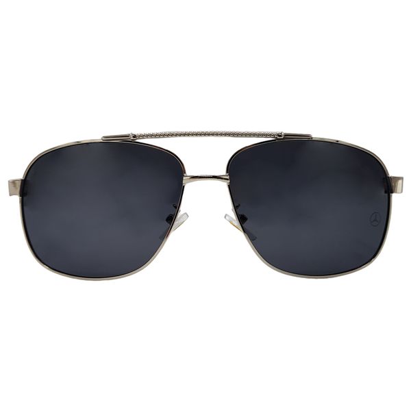 عینک آفتابی مردانه مرسدس بنز مدل BZ1046Silver