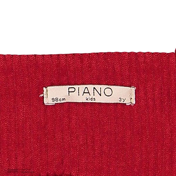 سارافون دخترانه پیانو مدل 10173 رنگ قرمز
