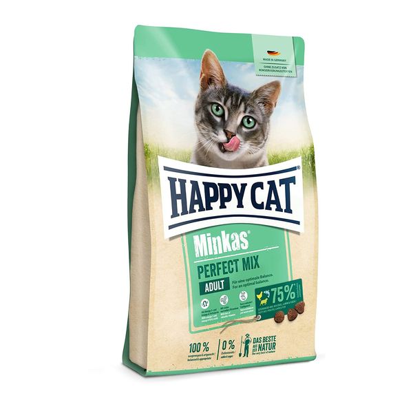 غذای خشک گربه هپی کت مدل Perfect Mix وزن 10 کیلوگرم