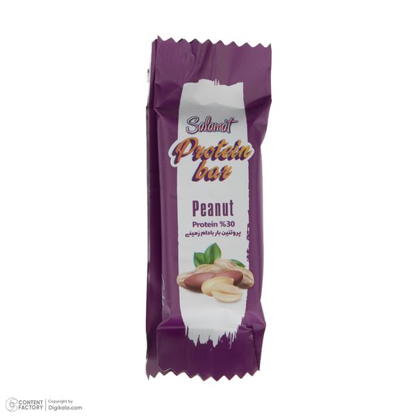 پروتئین بار کاکائویی و بادام زمینی و عسل سلامت - 15 گرم بسته 24 عددی 