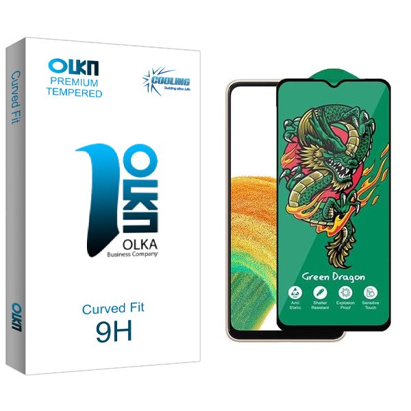 محافظ صفحه نمایش کولینگ مدل Olka Green_Dragon مناسب برای گوشی موبایل سامسونگ Galaxy A33