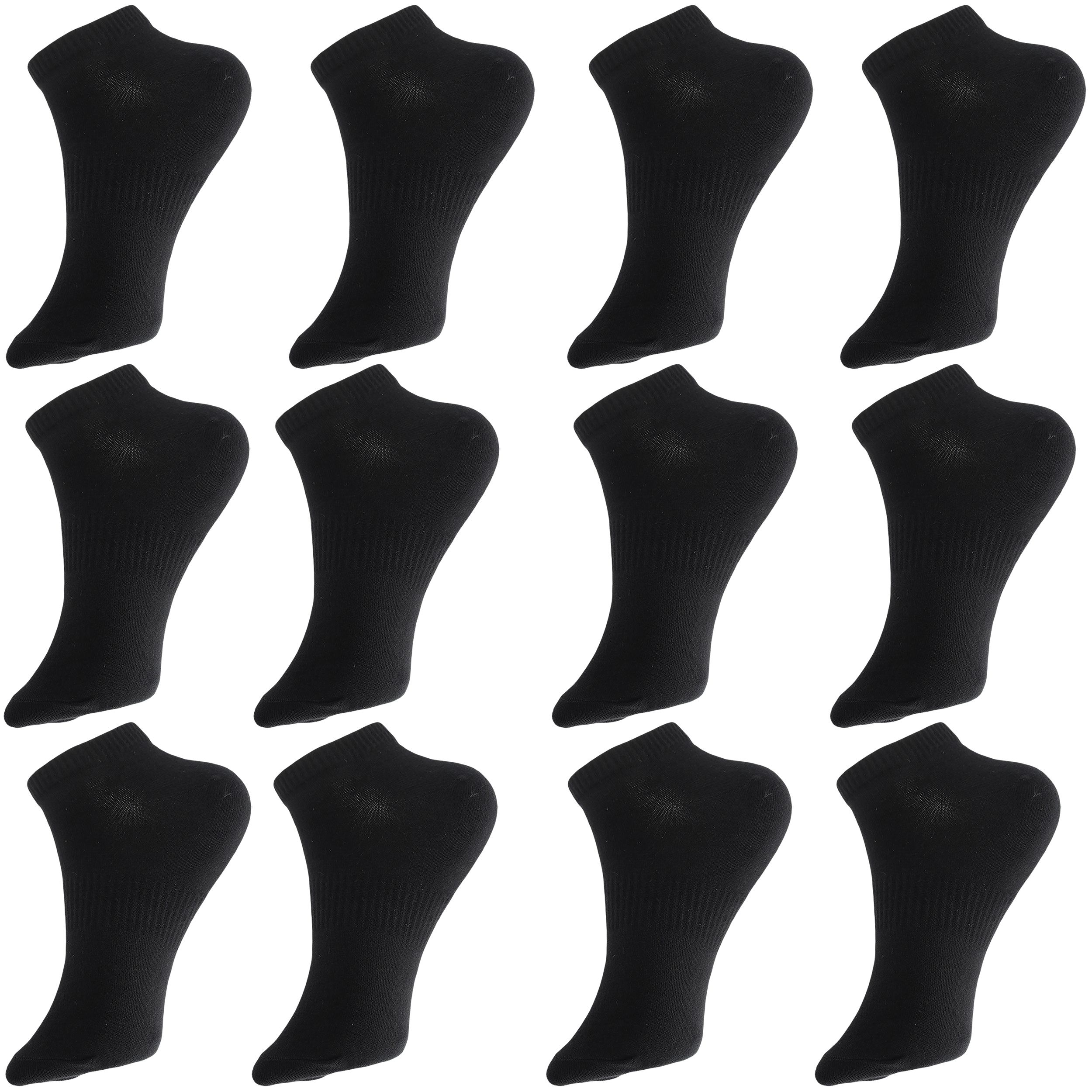 جوراب ورزشی ساق کوتاه مردانه ادیب مدل اسپرت کش انگلیسی کد MNSPT رنگ مشکی بسته 12 عددی