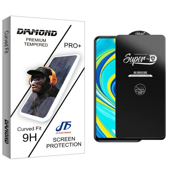 محافظ صفحه نمایش جی اف مدل Diamond SuperD_ESD مناسب برای گوشی موبایل شیائومی Redmi Note 9