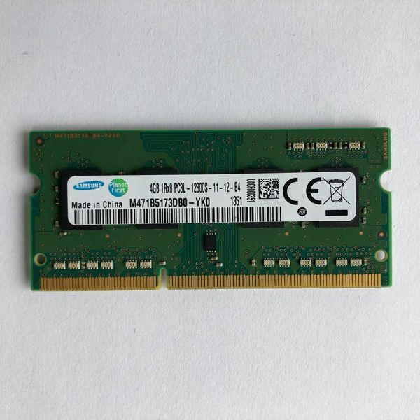 رم لپ تاپ DDR3L تک کاناله 1600 مگاهرتز سامسونگ مدل PC3L-12800 ظرفیت 4 گیگابایت
