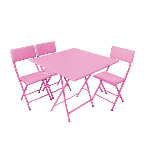 میز و صندلی ناهارخوری 3 نفره میزیمو مدل تاشو کد 9455