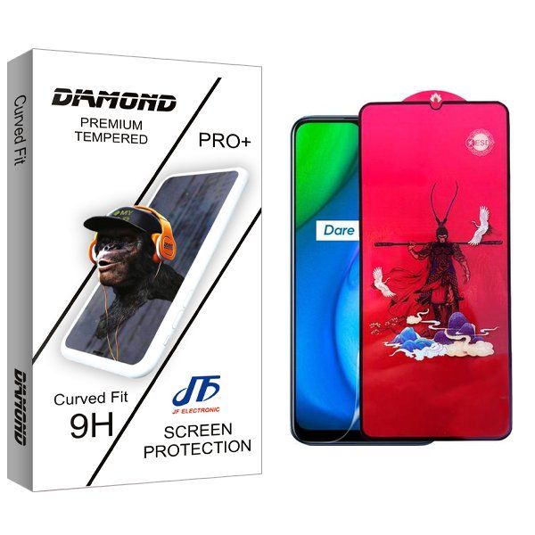 محافظ صفحه نمایش جی اف مدل Diamond king مناسب برای گوشی موبایل ریلمی V3