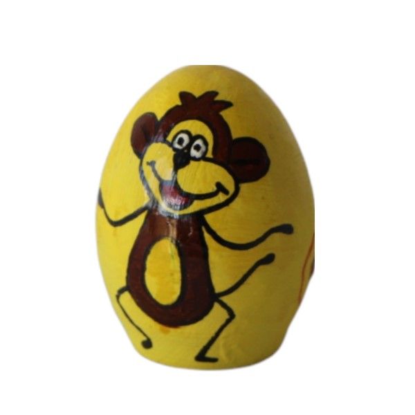 تخم مرغ سفالی مدل نقاشی میمون بازیگوش