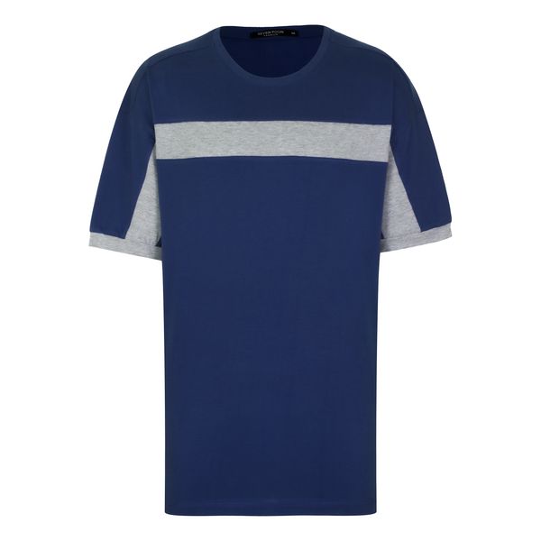 تی شرت آستین کوتاه مردانه سون پون مدل M300 رنگ آبی نفتی