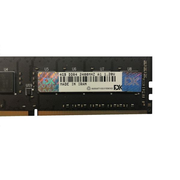 رم دسکتاپ DDR4 تک کاناله 2400 مگاهرتز CL17 فدک مدل A1 ظرفیت 4 گیگابایت