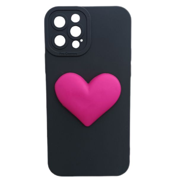کاور مدل سیلیکونی طرح قلب مناسب برای گوشی موبایل اپل iPhone 11 Pro