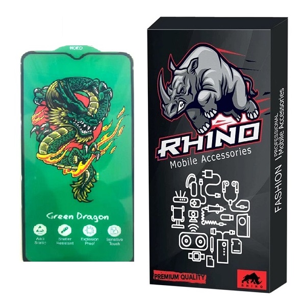 محافظ صفحه نمایش راینو مدل Green Dragon مناسب برای گوشی موبایل شیائومی Redmi 10 A