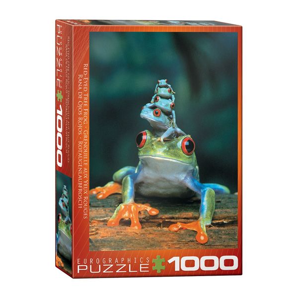 پازل 1000 تکه یوروگرافیکس پازلز مدل 6000-3004 Red-Eyed Tree Frog