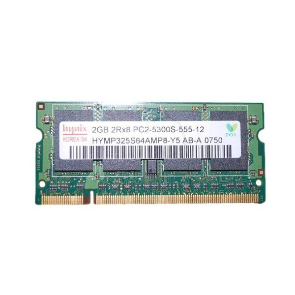 رم لپتاپ DDR2 تک کاناله 667 مگاهرتز CL5 هاینیکس مدل PC2 5300 ظرفیت 1 گیگابایت