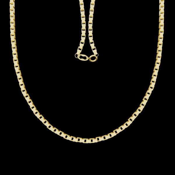 زنجیر طلا 18 عیار زنانه مدوپد مدل ونیزی گلستانه کد venizi40