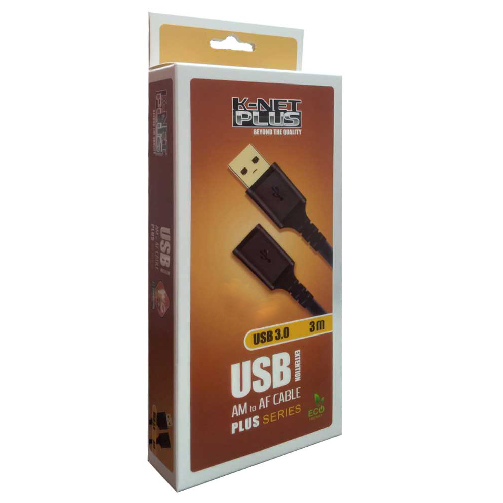 کابل افزایش USB 3.0 کی نت پلاس مدل KP-CUE3030 طول 3 متر