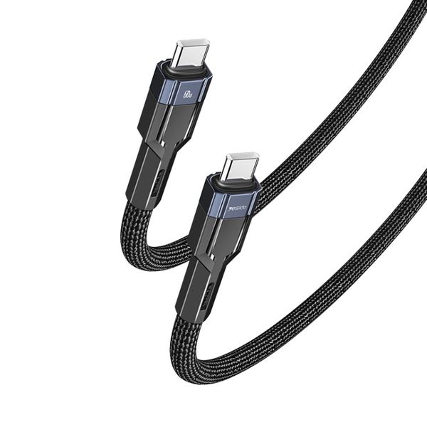 کابل USB-C یسیدو مدل CA108 PD60W طول 1.2 متر