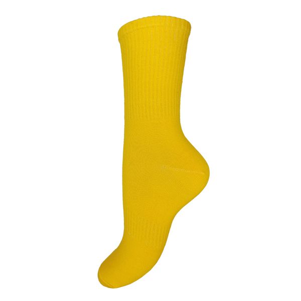 جوراب ساق بلند رز مدل کش انگلیسی کد 128 رنگ زرد