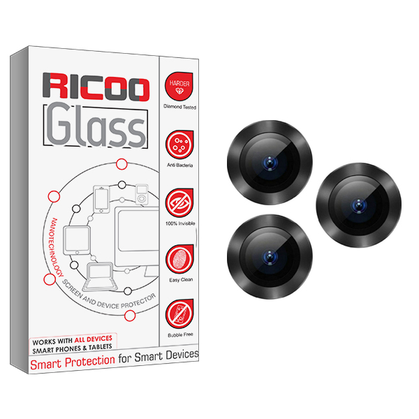 محافظ لنز گوشی ریکو مدل Ricoo Glass FLL فلزی مناسب برای گوشی موبایل اپل iPhone 12 pro