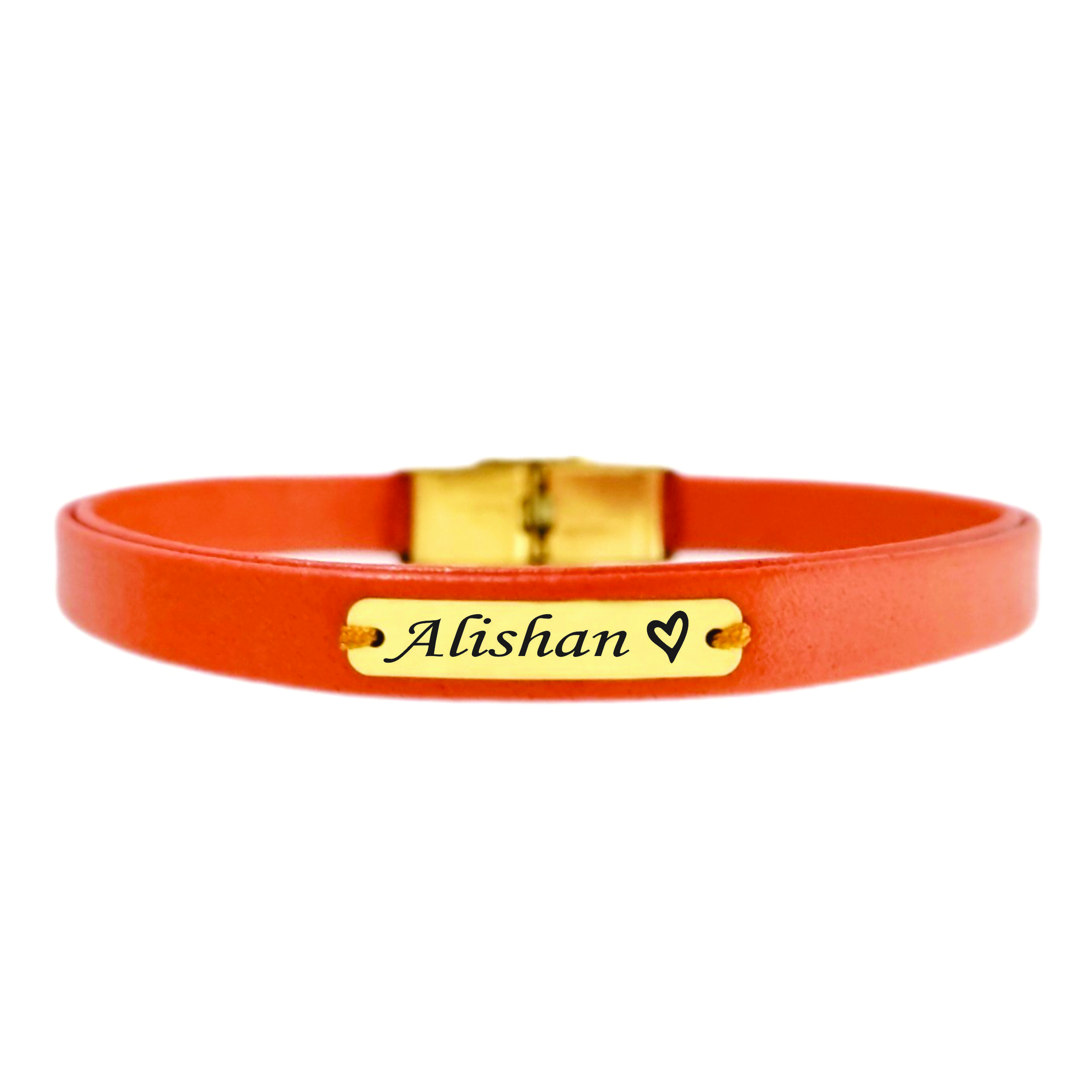 دستبند طلا 18 عیار زنانه لیردا مدل اسم آلیشان