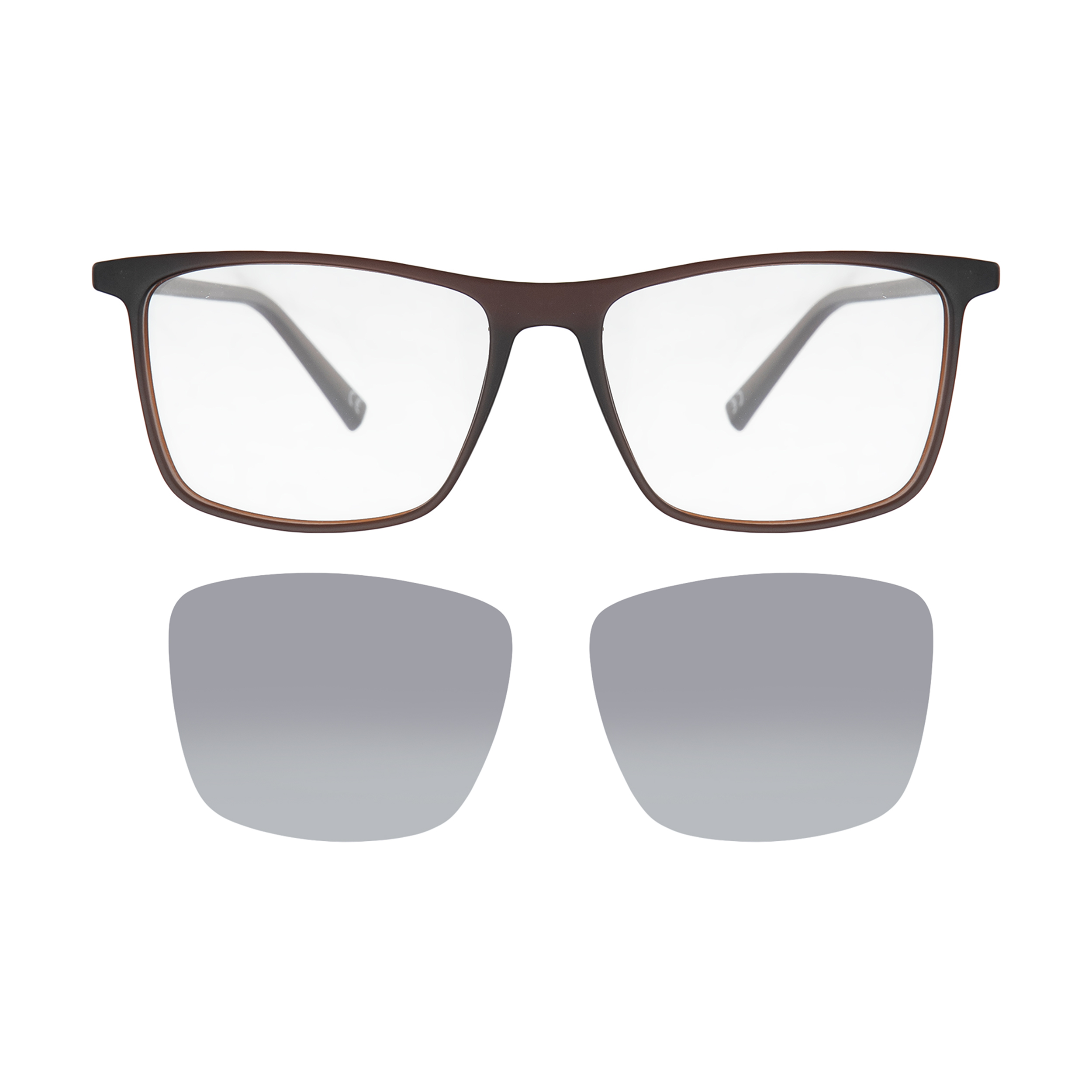 فریم عینک طبی مردانه لوناتو مدل mv70165 c04 به همراه کاور عینک آفتابی