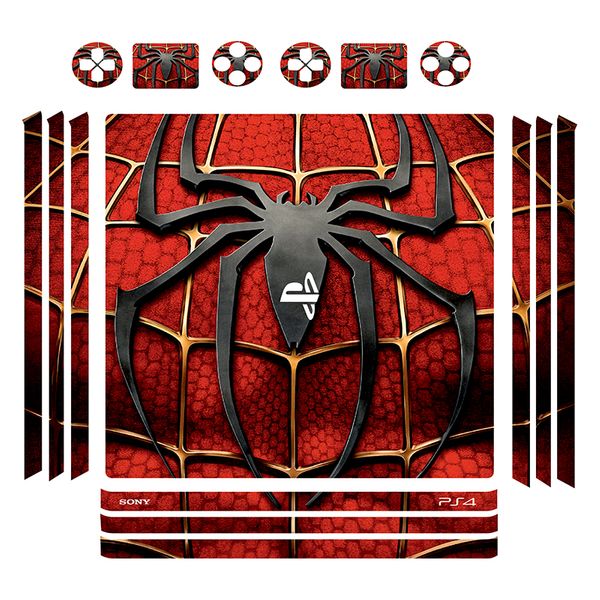 برچسب پلی استیشن 4 پرو توییجین وموییجین مدل spider man 01 مجموعه 16 عددی 