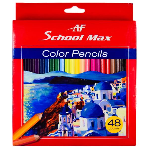 مداد رنگی 48 رنگ ای اف اسکول مکس مدل 48D
