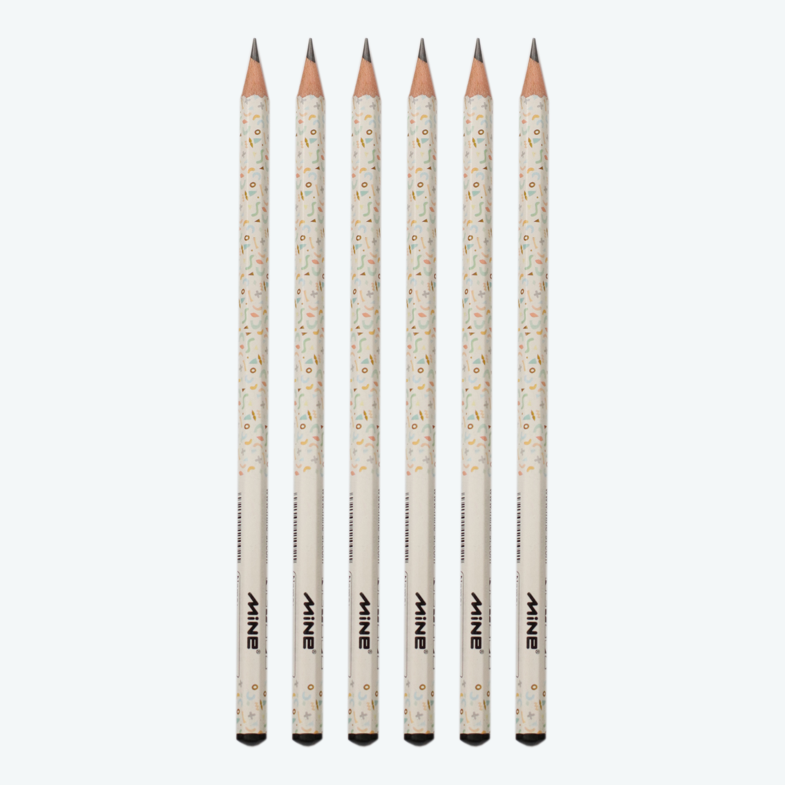 مداد مشکی ماین مدل MM-02 بسته 6 عددی