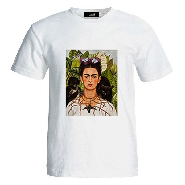 تی شرت آستین کوتاه زنانه شین دیزاین طرح فریدا کد 26149