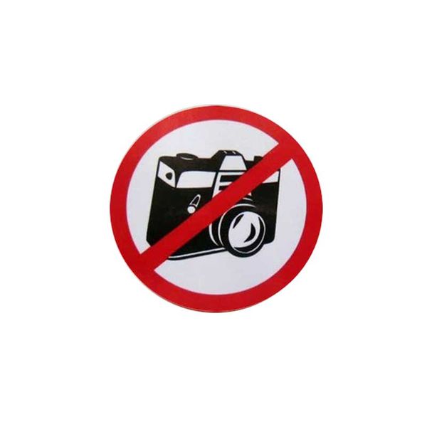   برچسب بدنه خودرو طرح عکسبرداری ممنوع کد k0303 