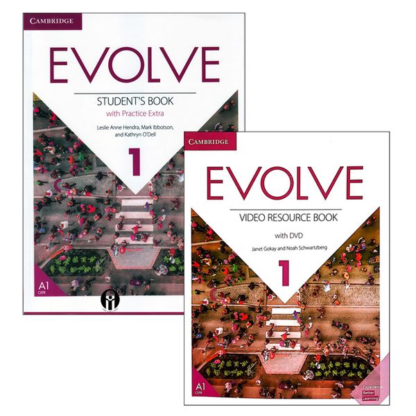 کتاب EVOLVE1 اثر Leslie Anne Hendra Mark Ibbotson &amp; Kathryn O’Dell انتشارات الوندپویان 2 جلدی 