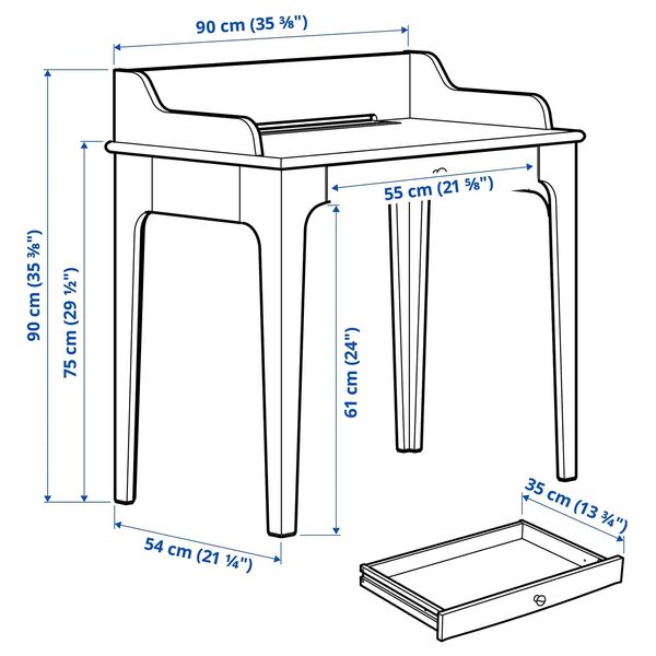 میز تحریر ایکیا مدل lommarp