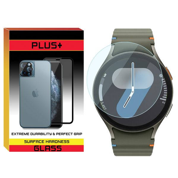 محافظ صفحه نمایش شیشه‌ای پلاس مدل Glass-PL مناسب برای ساعت هوشمند سامسونگ Galaxy Watch 7 40mm