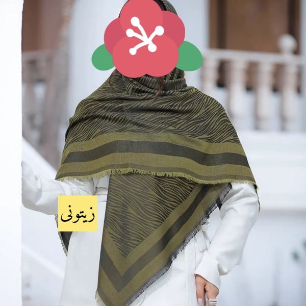 روسری زنانه مدل ابریشم ژاکارد دو رو کد 11