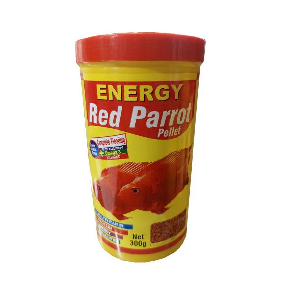 غذای ماهی انرژی مدل red parrot pellet وزن 300 گرم