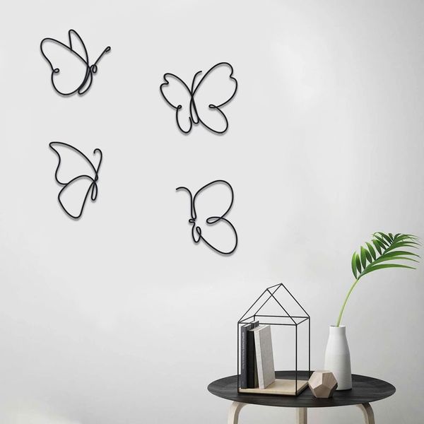 استیکر دیواری کازیوه مدل پروانه کد minimal-4