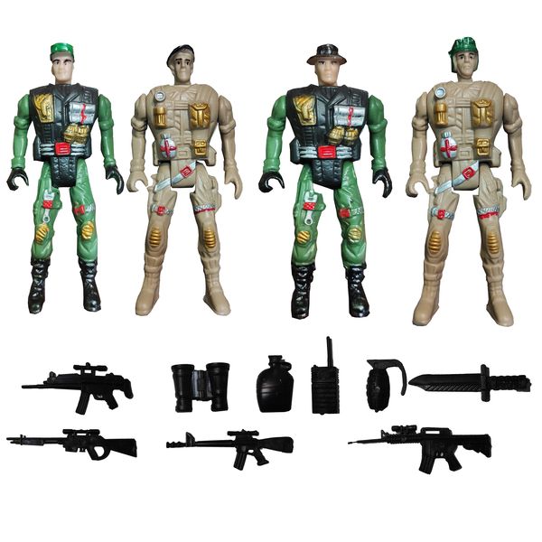 اسباب بازی جنگی مدل سرباز  کد N5 مجموعه 13 عددی
