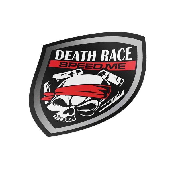 برچسب خودرو هاماگراف خودرو  مدل Death Race بسته دو عددی