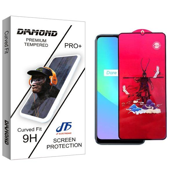 محافظ صفحه نمایش جی اف مدل Diamond king مناسب برای گوشی موبایل ریلمی C25