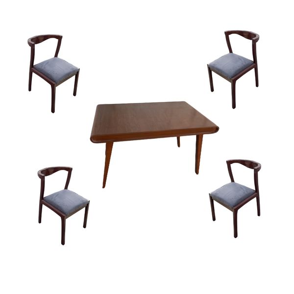 میز و صندلی ناهارخوری 4 نفره گالری چوب آشنایی مدل 833
