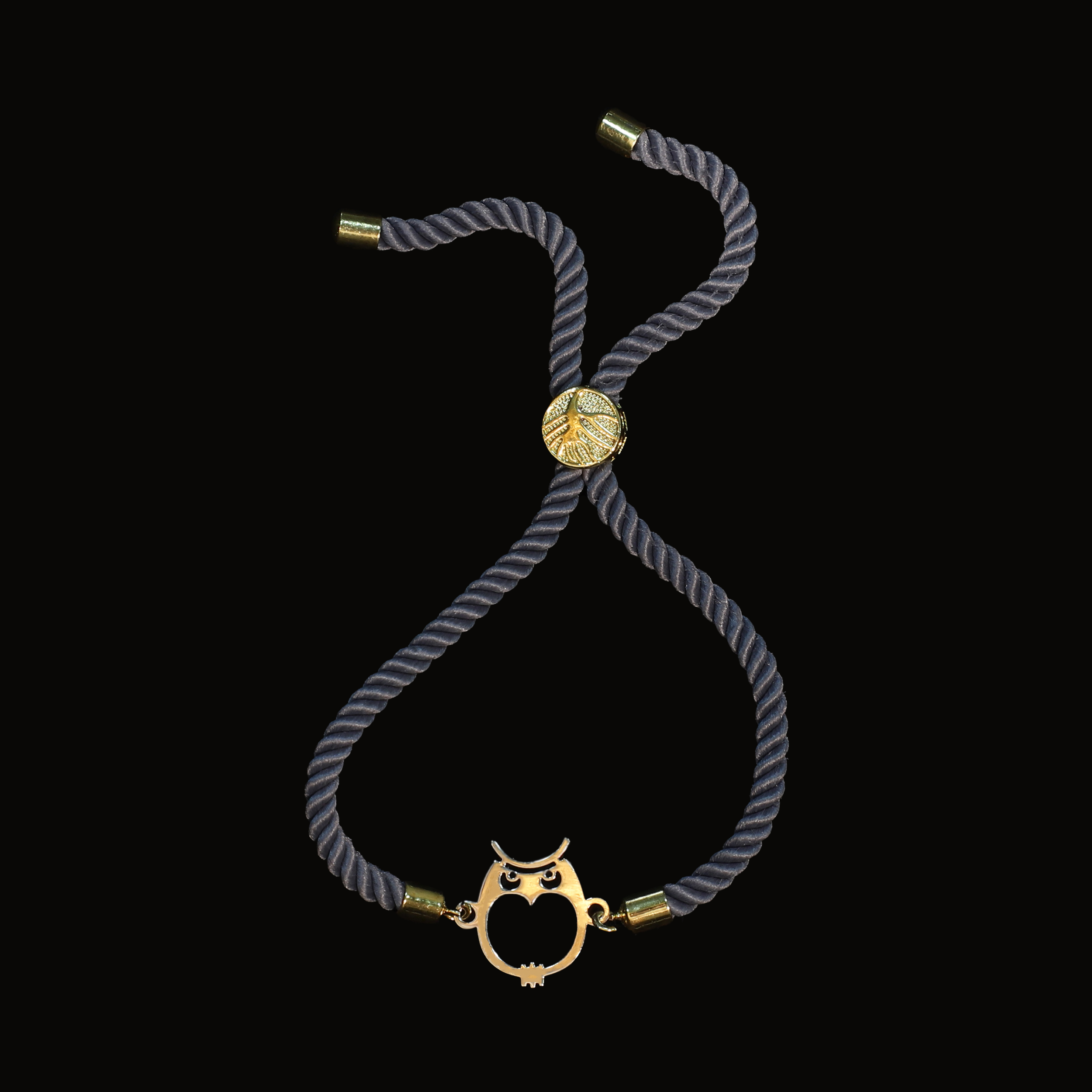 دستبند طلا 18 عیار زنانه آمانژ مدل جغد کد D9609
