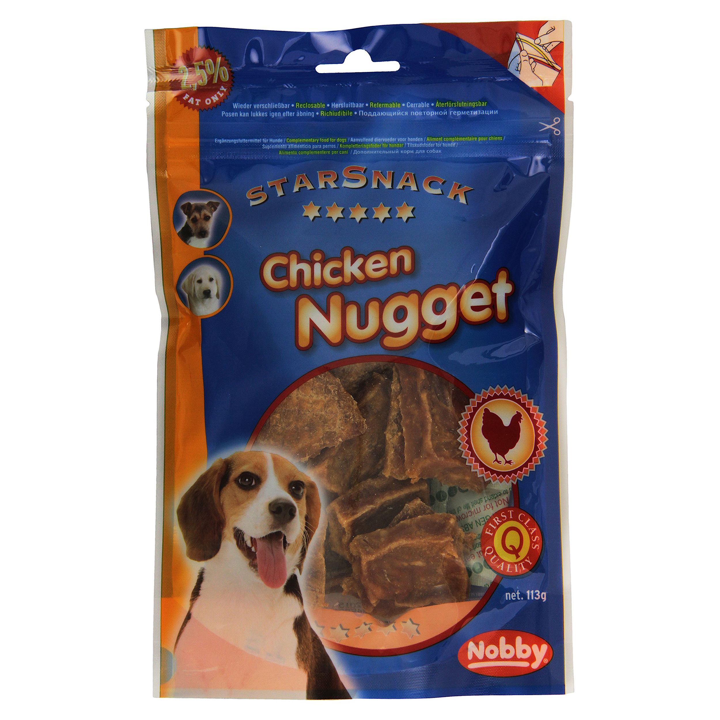 غذای تشویقی سگ نوبی مدل Chicken Nugget وزن 113 گرم