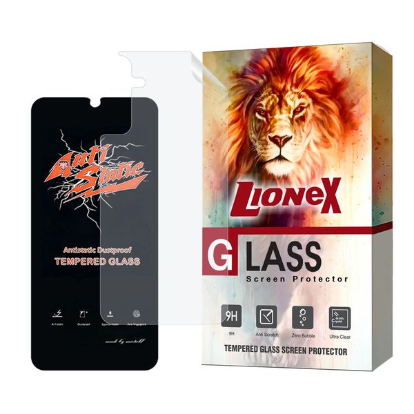 محافظ صفحه نمایش آنتی استاتیک لایونکس مدل ANTNABKLI  مناسب برای گوشی موبایل سامسونگ Galaxy A25 5G به همراه محافظ پشت گوشی